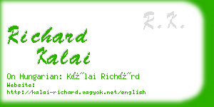 richard kalai business card